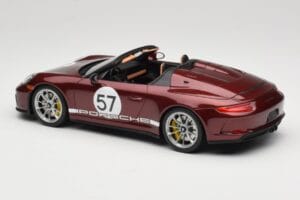Porsche 911 991.2 Speedster Heritage Edition Cherry Metallic GT Spirit 1:18 GT929 Resina — immagine 5 di 6