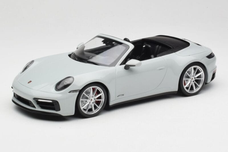 Porsche 911 992 Carrera 4 GTS Cabriolet Grigio Minichamps 1:18 155063034 Pressofusione