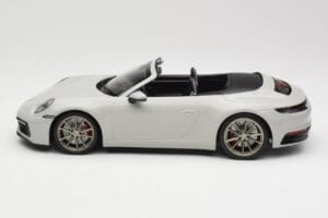 Porsche 911 992 Carrera 4S Cabriolet Grigio Minichamps 1:18 155067335 Pressofusione — immagine 3 di 6