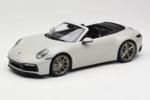 Porsche 911 992 Carrera 4S Cabriolet Grigio Minichamps 1:18 155067335 Pressofusione