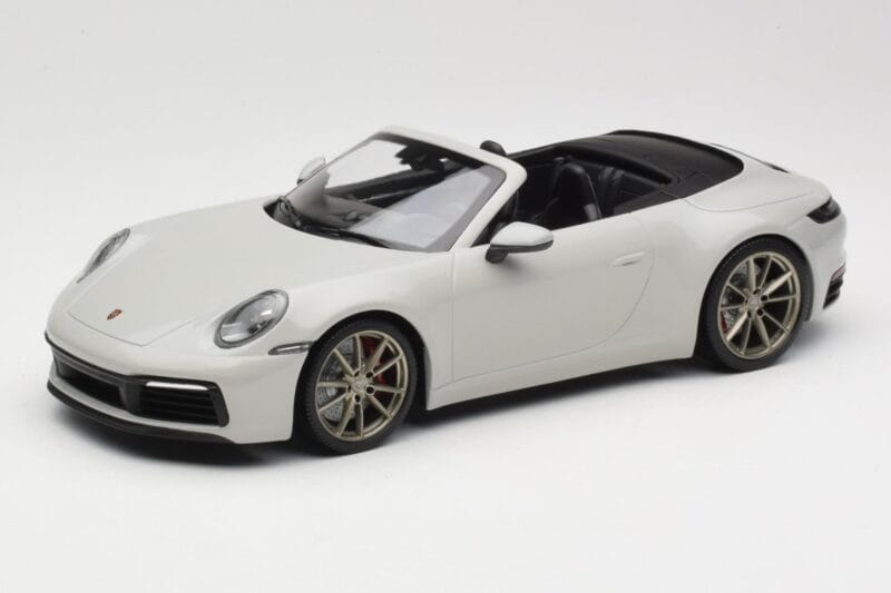 Porsche 911 992 Carrera 4S Cabriolet Grigio Minichamps 1:18 155067335 Pressofusione