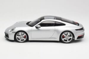 Porsche 911 992 Carrera 4S Argento Minichamps 1:18 155067322 Pressofusione — immagine 3 di 6