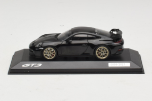 Porsche 911 992 GT3 Nero Con Cerchi Dorati Minichamps 1:43 WAP0201520M007 Pressofusione