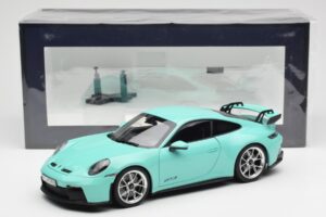 Porsche 911 992 GT3 Mint Verde Norev 1:18 187316 Pressofusione — immagine 8 di 8