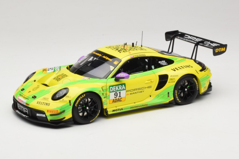 Porsche 911 GT3 R #91 T. Preining Manthey EMA DTM Hockenheim Champion 2023 Minichamps 1:18 MG-M-911-DTM-n91-23-1801 Pressofus