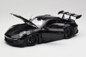 Porsche 911 992 GT3 RS Nero & Cerchi Neri Concept Minichamps 1:18 911992003 Pressofusione — immagine 2 di 8