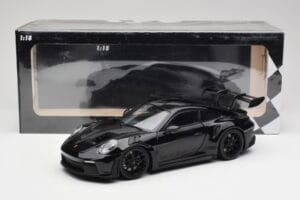 Porsche 911 992 GT3 RS Nero & Cerchi Neri Concept Minichamps 1:18 911992003 Pressofusione — immagine 8 di 8