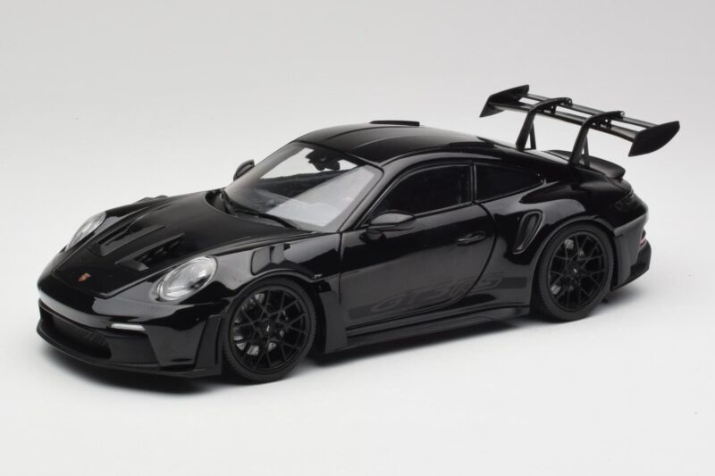 Porsche 911 992 GT3 RS Nero & Cerchi Neri Concept Minichamps 1:18 911992003 Pressofusione