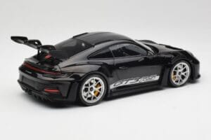 Porsche 911 992 GT3 RS Nero Con Cerchi Argento Minichamps 1:18 155062231 Pressofusione — immagine 2 di 6
