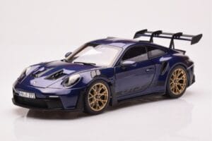 Porsche 911 992 GT3 RS Gentian Blu Metallizzato Norev 1:18 187363 Pressofusione
