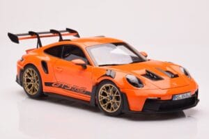 Porsche 911 992 GT3 RS Gulf Arancione Norev 1:18 187360 Pressofusione — immagine 6 di 8