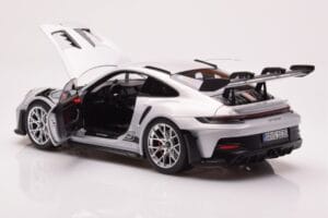 Porsche 911 992 GT3 RS Ice Grigio Norev 1:18 187359 Pressofusione — immagine 5 di 8