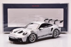 Porsche 911 992 GT3 RS Ice Grigio Norev 1:18 187359 Pressofusione — immagine 8 di 8