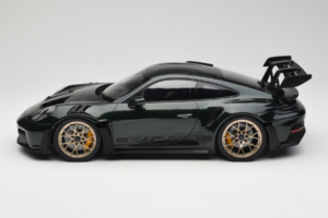 Porsche 911 992 GT3 RS Jet Green Metallic Black Norev 1:12 127532 Pressofusione — immagine 3 di 6