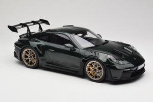 Porsche 911 992 GT3 RS Jet Green Metallic Black Norev 1:12 127532 Pressofusione — immagine 4 di 6