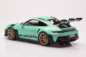 Porsche 911 992 GT3 RS Mint Verde Norev 1:18 187362 Pressofusione — immagine 7 di 8