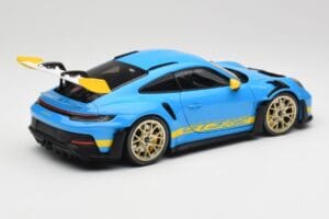 Porsche 911 992 GT3 RS Shark Blu & Giallo Decor Concept Minichamps 1:18 911992001 Pressofusione — immagine 3 di 8