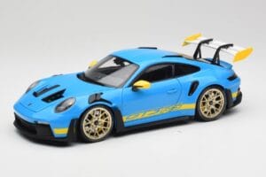 Porsche 911 992 GT3 RS Shark Blu & Giallo Decor Concept Minichamps 1:18 911992001 Pressofusione