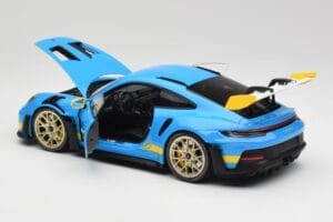 Porsche 911 992 GT3 RS Shark Blu & Giallo Decor Concept Minichamps 1:18 911992001 Pressofusione — immagine 5 di 8
