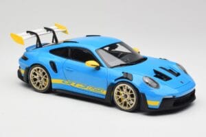 Porsche 911 992 GT3 RS Shark Blu & Giallo Decor Concept Minichamps 1:18 911992001 Pressofusione — immagine 6 di 8