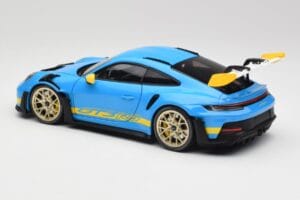 Porsche 911 992 GT3 RS Shark Blu & Giallo Decor Concept Minichamps 1:18 911992001 Pressofusione — immagine 7 di 8