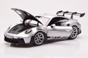 Porsche 911 992 GT3 RS Argento Metallizzato Norev 1:18 187357 Pressofusione — immagine 2 di 8