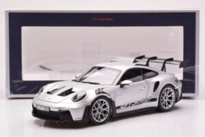 Porsche 911 992 GT3 RS Argento Metallizzato Norev 1:18 187357 Pressofusione — immagine 8 di 8