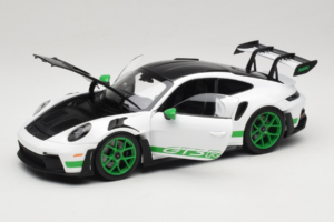 Porsche 911 992 GT3 RS Tribute to Carrera RS White Python Green Norev 1:18 187372 Pressofusione — immagine 2 di 8