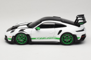 Porsche 911 992 GT3 RS Tribute to Carrera RS White Python Green Norev 1:18 187372 Pressofusione — immagine 4 di 8