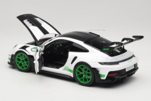 Porsche 911 992 GT3 RS Tribute to Carrera RS White Python Green Norev 1:18 187372 Pressofusione — immagine 5 di 8
