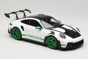 Porsche 911 992 GT3 RS Tribute to Carrera RS White Python Green Norev 1:18 187372 Pressofusione — immagine 6 di 8