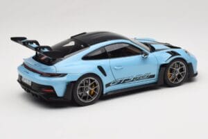 Porsche 911 992 GT3 RS Weissach Pack Gulf Blue Norev 1:18 187367 Pressofusione — immagine 3 di 8