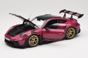Porsche 911 992 GT3 RS Weissach Package Ruby Star Norev 1:18 187370 Pressofusione — immagine 2 di 8