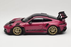 Porsche 911 992 GT3 RS Weissach Package Ruby Star Norev 1:18 187370 Pressofusione — immagine 4 di 8