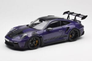 Porsche 911 992 GT3 RS Weissach Package Ultraviolet Norev 1:18 187368 Pressofusione