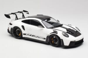 Porsche 911 992 GT3 RS Bianco & Cerchi Neri Minichamps 1:18 155062230 Pressofusione — immagine 4 di 6