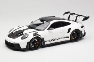 Porsche 911 992 GT3 RS Bianco & Cerchi Neri Minichamps 1:18 155062230 Pressofusione