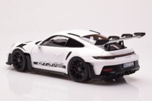 Porsche 911 992 GT3 RS Bianco Norev 1:18 187361 Pressofusione — immagine 7 di 8