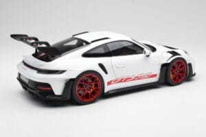 Porsche 911 992 GT3 RS Bianco & Pyro Rosso Norev 1:12 127530 Pressofusione — immagine 2 di 6