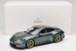 Porsche 911 992 GT3 Touring Package Malachite Green Metallic Norev 1:18 187382 Pressofusione — immagine 8 di 8