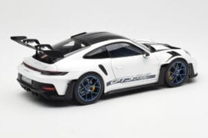 Porsche 911 992 GT3 Weissach Package Bianco & Blu Indigo Norev 1:18 187353 Pressofusione — immagine 3 di 8