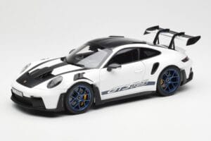 Porsche 911 992 GT3 Weissach Package Bianco & Blu Indigo Norev 1:18 187353 Pressofusione