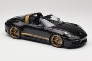 Porsche 911 992 Targa Porsche Design Nero & Oro Concept Minichamps 1:18 PORSCHE001 Pressofusione — immagine 4 di 6