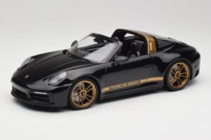 Porsche 911 992 Targa Porsche Design Nero & Oro Concept Minichamps 1:18 PORSCHE001 Pressofusione