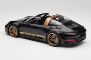 Porsche 911 992 Targa Porsche Design Nero & Oro Concept Minichamps 1:18 PORSCHE001 Pressofusione — immagine 5 di 6