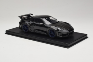 Porsche 911 992 TechArt GTstreet R Nero Con Cerchi Blu TechArt 1:18 REMC009 Resina — immagine 4 di 6