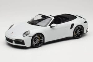 Porsche 911 992 Turbo S Cabriolet White Metallic Minichamps 1:18 155069080 Pressofusione
