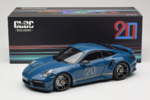 Porsche 911 992 Turbo S Coupe Sport Design Blu Minichamps 1:18 113069073 Pressofusione — immagine 8 di 8