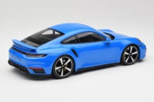 Porsche 911 992 Turbo S Gentian Blu Minichamps 1:18 155069074 Pressofusione — immagine 2 di 6