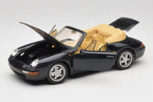 Porsche 911 993 Cabriolet Blu Scuro Tchibo 1:18 46619 Pressofusione — immagine 2 di 8